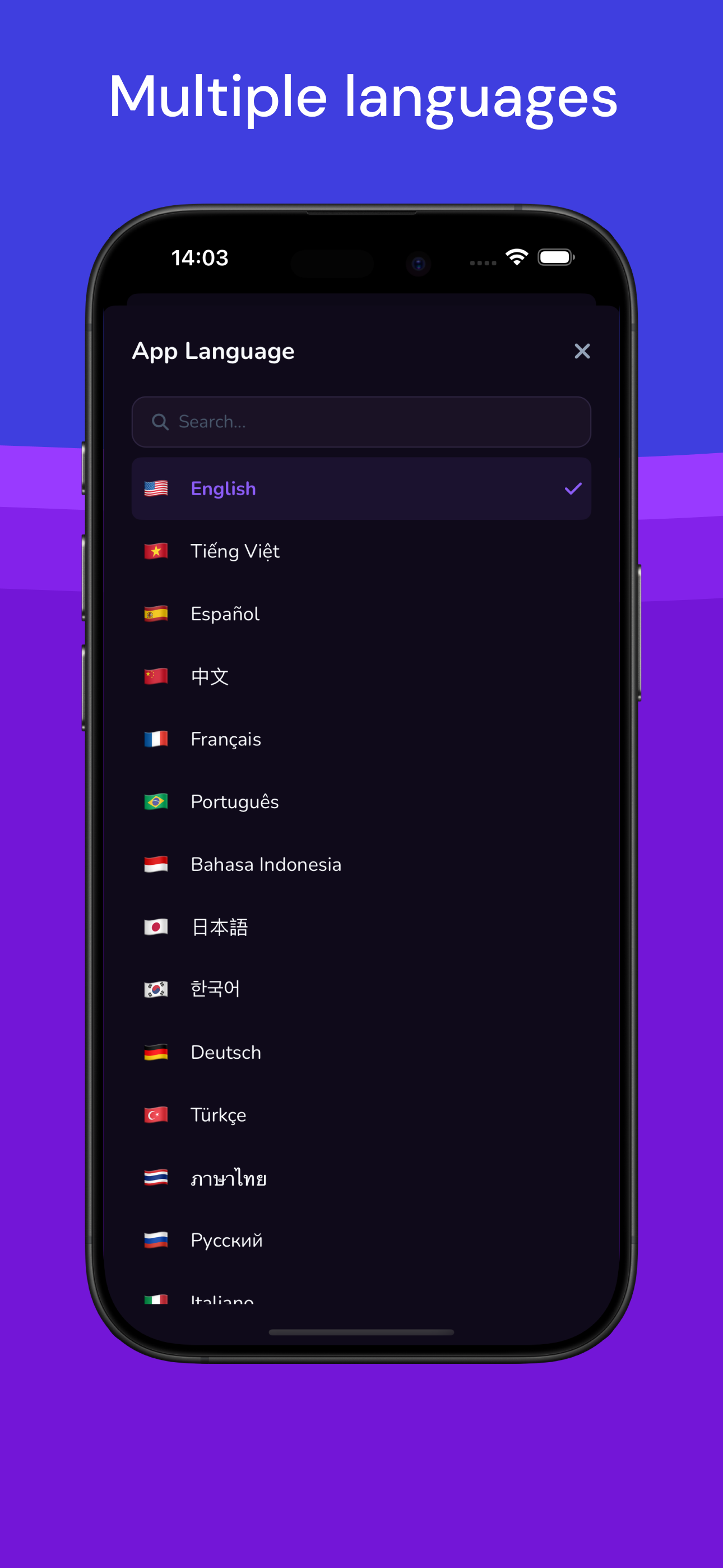 CapnAI dark mode interface on iPhone